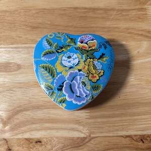 Brighton Floral Heart Shaped Jewelry Trinket Box